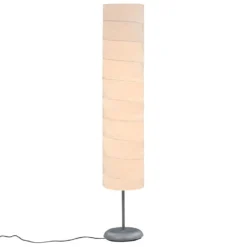 VidaXL Vloerlamp Met Standaard E27 121 Cm Wit