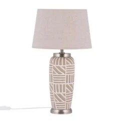 Beliani Bedlamp TRAISEN - Beige Keramiek