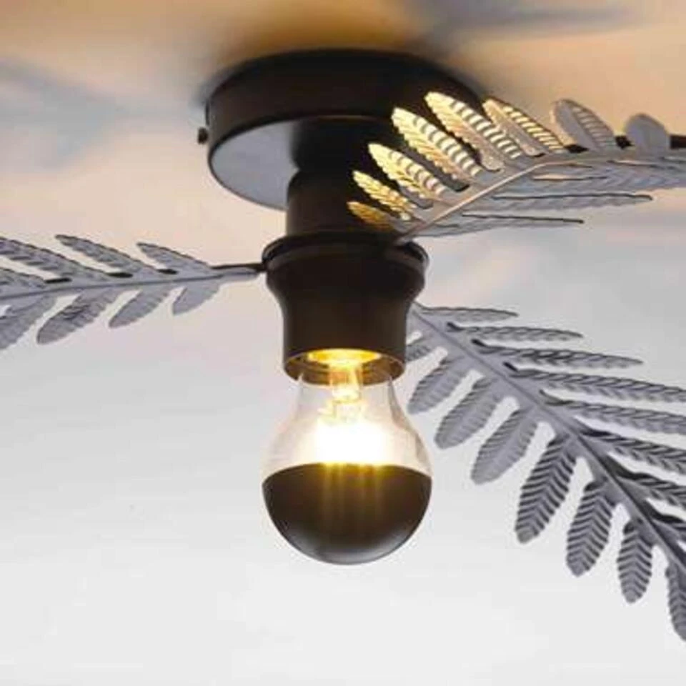 Ylumen Plafondlamp Palm - 3 Bladen - Ø 55 Cm - Zwart - Afbeelding 2