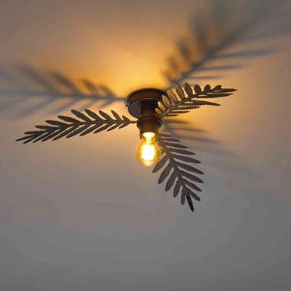 Ylumen Plafondlamp Palm - 3 Bladen - Ø 55 Cm - Zwart - Afbeelding 3