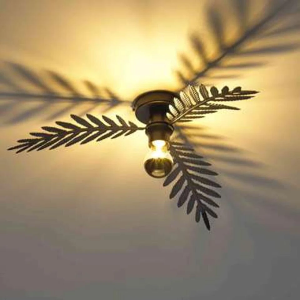 Ylumen Plafondlamp Palm - 3 Bladen - Ø 55 Cm - Zwart - Afbeelding 4