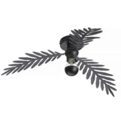 Ylumen Plafondlamp Palm - 3 Bladen - Ø 55 Cm - Zwart