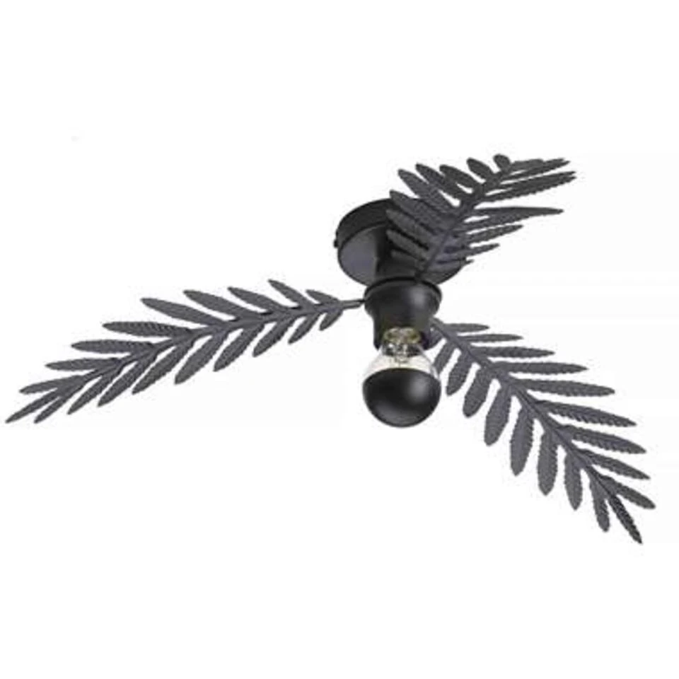 Ylumen Plafondlamp Palm - 3 Bladen - Ø 55 Cm - Zwart