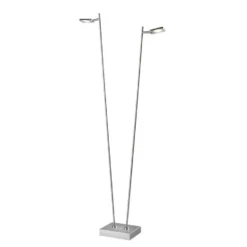 Freelight Vloerlamp Block - 2 Lichts - Mat Chroom