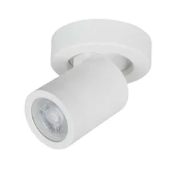 Highlight Spot Oliver - 1 Lichts - Badkamer - IP44 - Wit