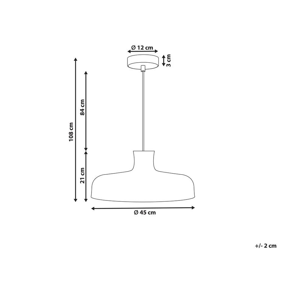 Beliani Hanglamp TAMARIN - Beige Rotan - Afbeelding 3
