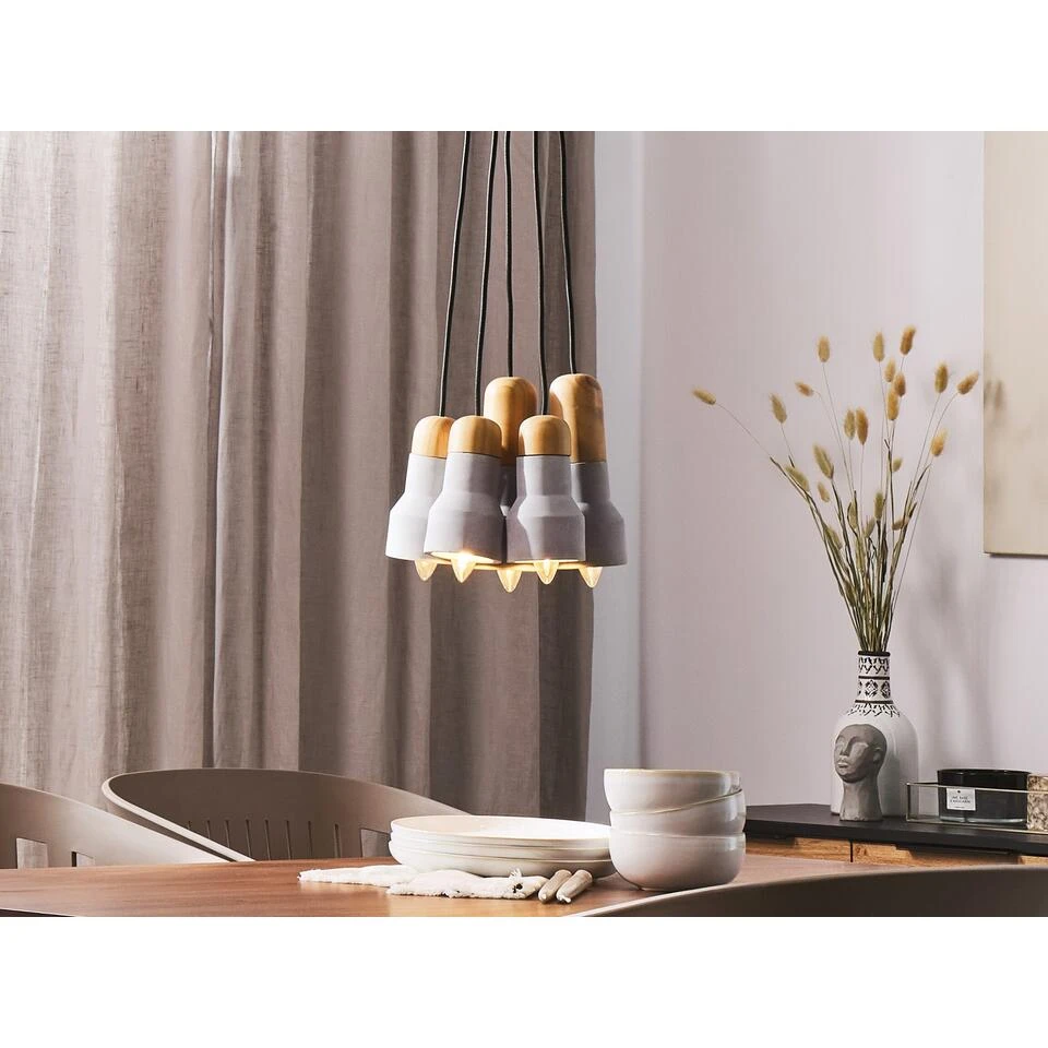 Beliani Hanglamp APURE - Grijs Beton - Afbeelding 2