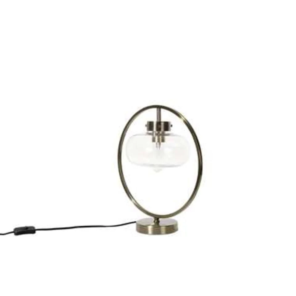 Beliani Tafellamp SEVERN - Goud Metaal - Afbeelding 4