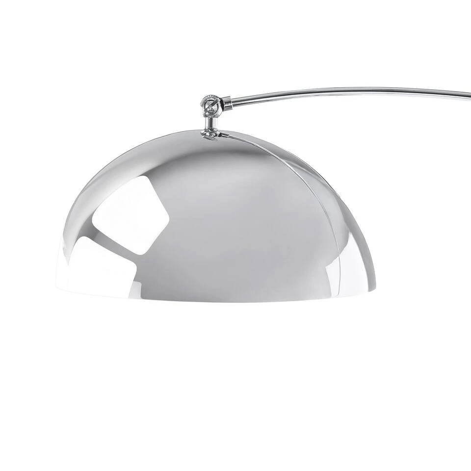 Beliani Staande Lamp KAMA - Zilver Metaal - Afbeelding 4