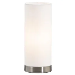 Tafellamp Fabric - Wit - 12x30 Cm