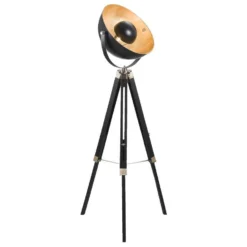 Vloerlamp Brugge - Goudkleurig/zwart - 155 Cm