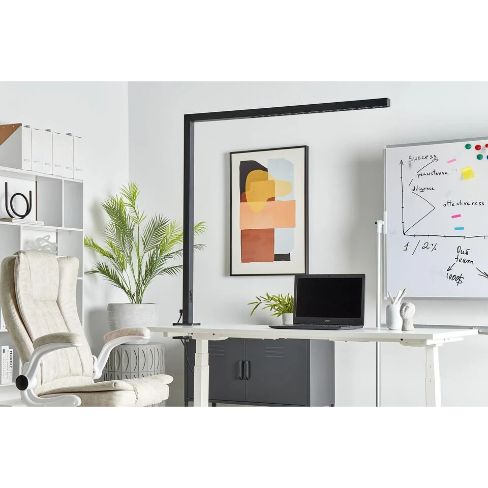 Beliani Tafellamp OCTANT - Zwart Aluminium - Afbeelding 4