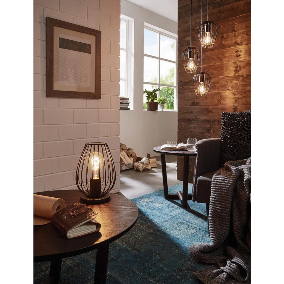 EGLO Tafellamp Newtown - Zwart - Afbeelding 2