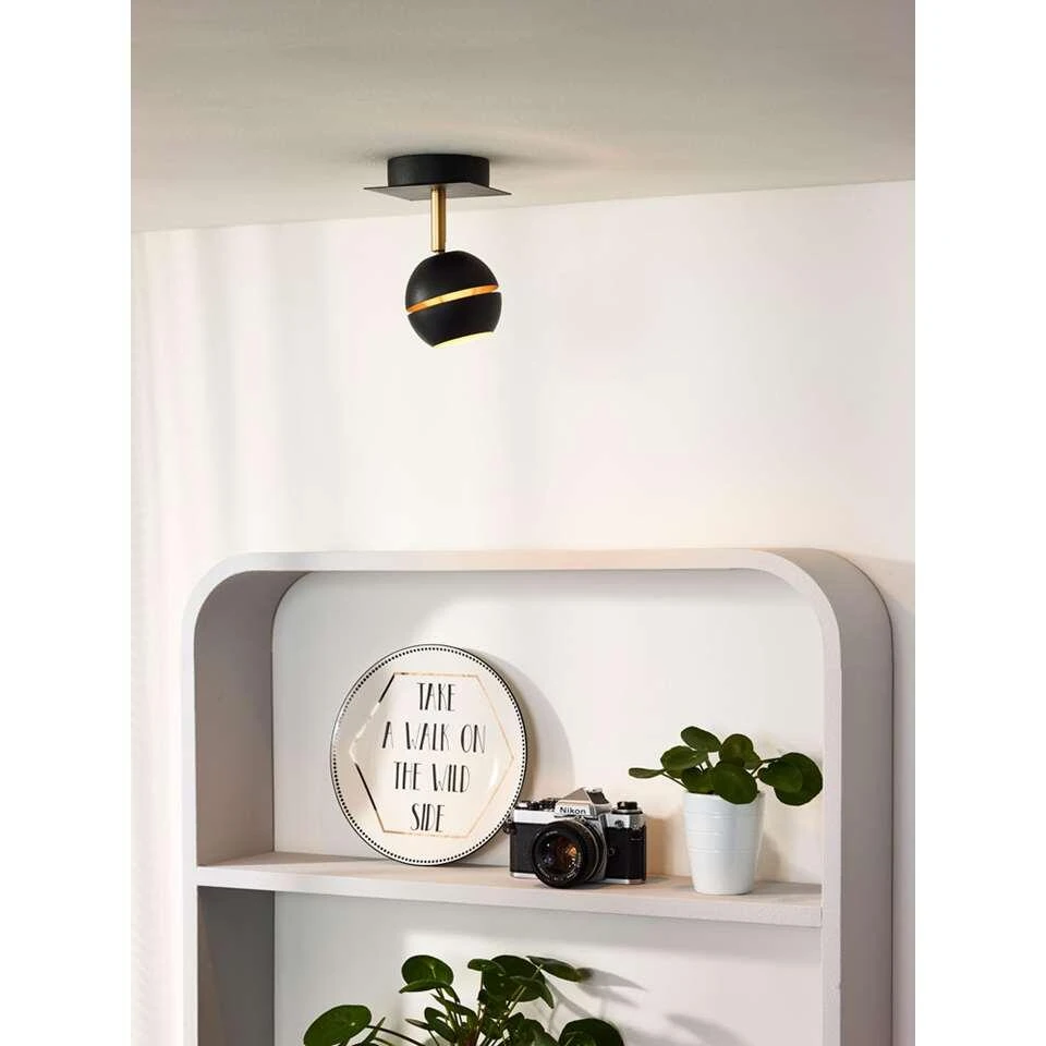 Lucide Plafondspot Binari 1 LED - Zwart - Afbeelding 3
