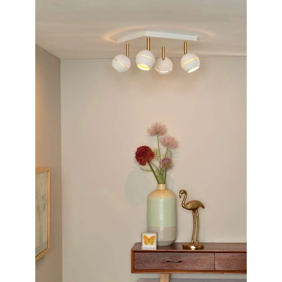 Lucide Plafondspot Binari 4 LED - Wit - Afbeelding 3