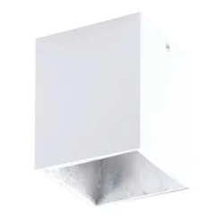 EGLO Plafondspot Polasso - Wit/zilver - 10x10 Cm
