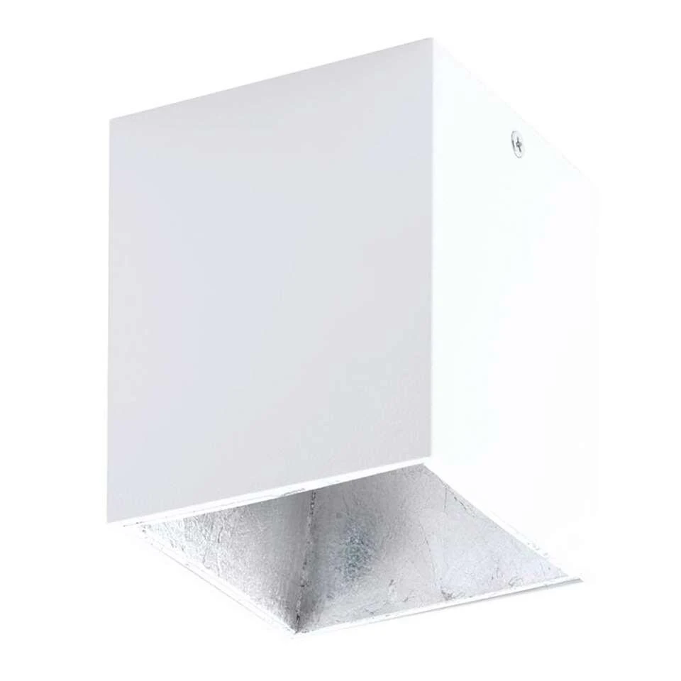 EGLO Plafondspot Polasso - Wit/zilver - 10x10 Cm