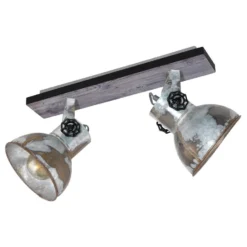 EGLO 2-spot Barnstaple - Bruin/zwart/grijs