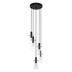 EGLO Hanglamp Montefino 5-lichts - Zwart