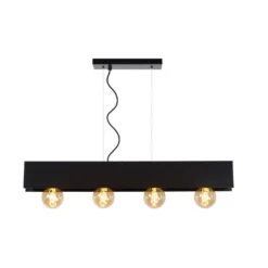 Lucide Hanglamp Surtus - Zwart - 90x7x130 Cm