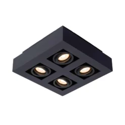 Lucide Plafondspot Xirax 4 Lamp - Zwart
