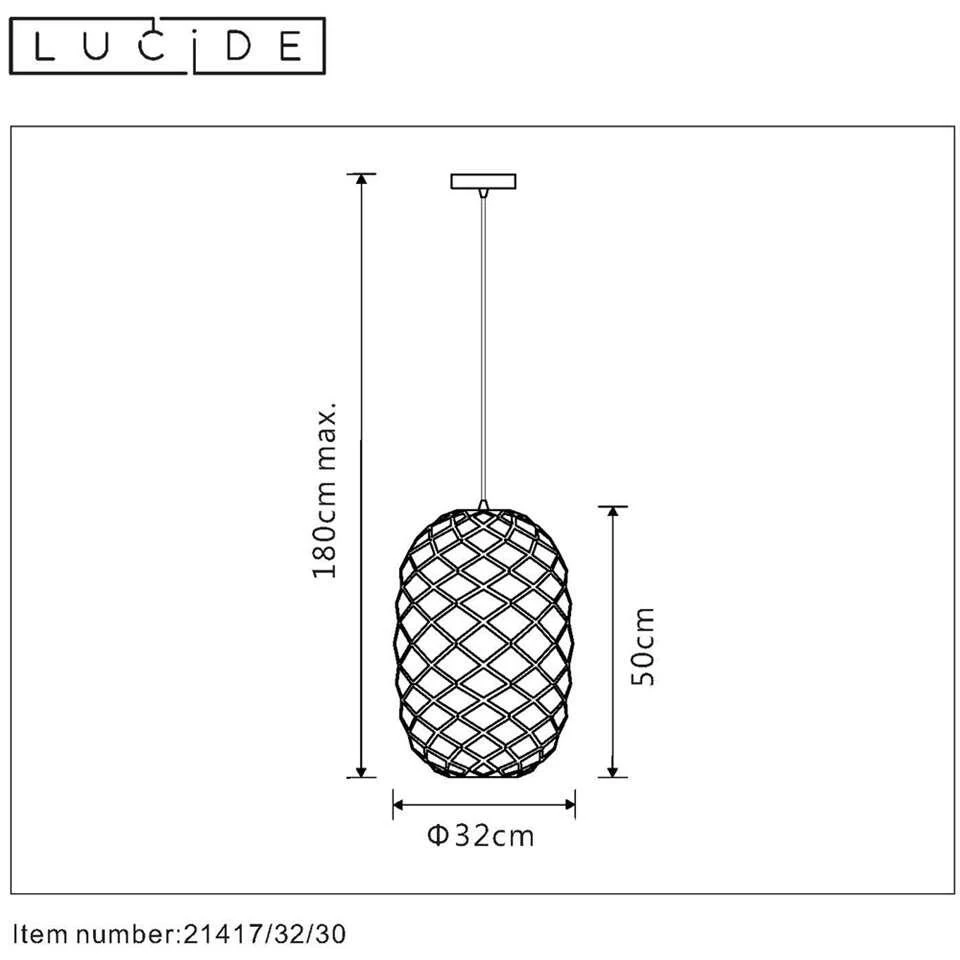 Lucide Hanglamp Wolfram - Zwart - Ø32 Cm - Afbeelding 4