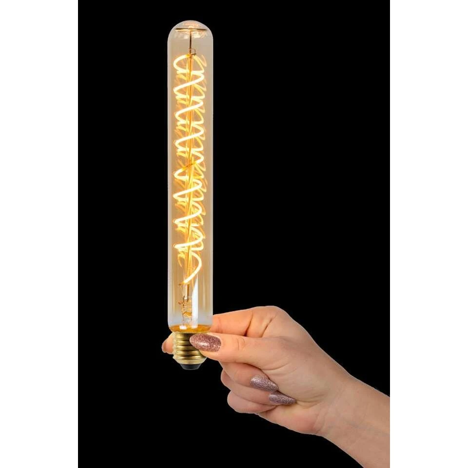 Lucide LED Bulb Filament Lamp E27 - Amber - Ø3,2 Cm - H25 Cm - Afbeelding 3