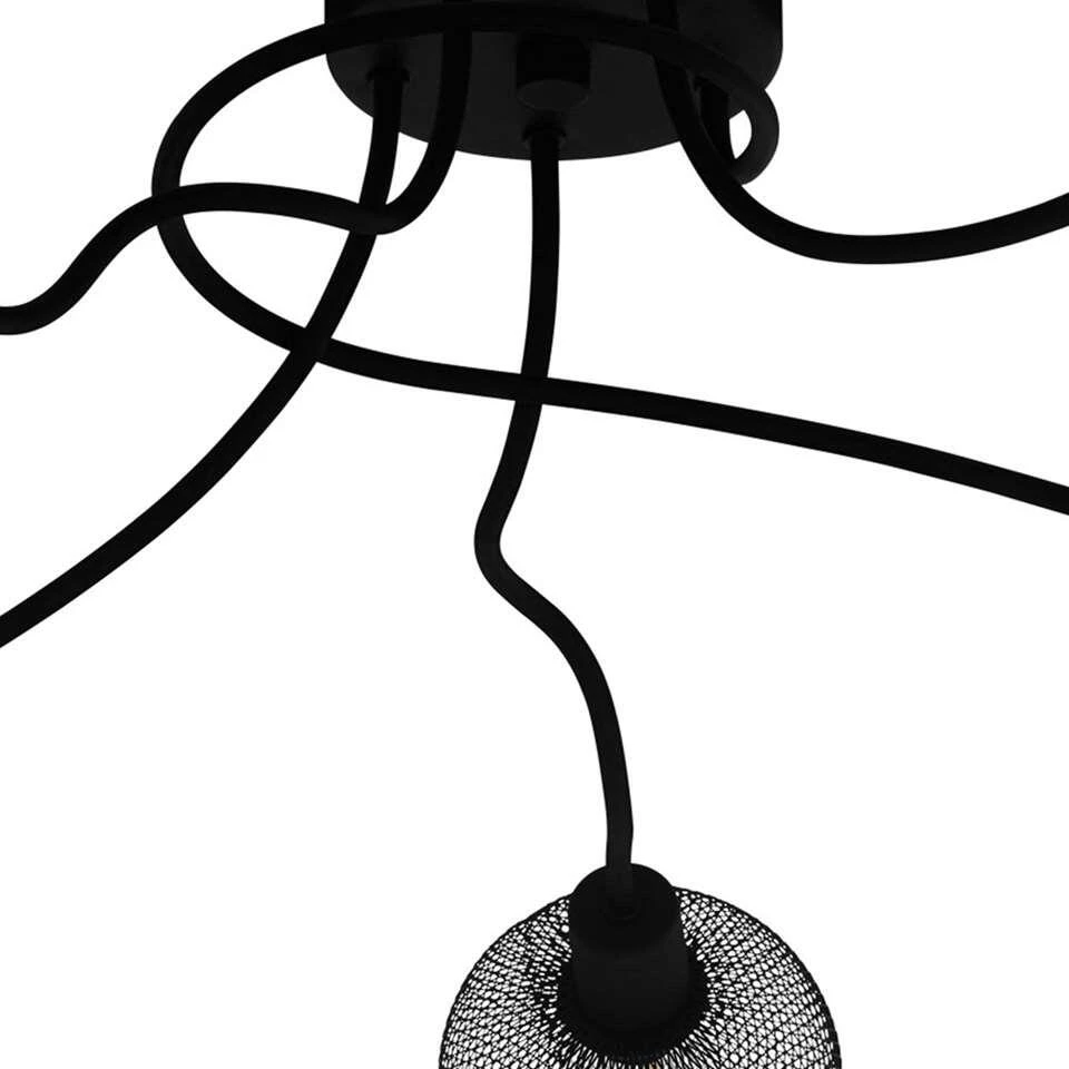 EGLO Plafondlamp Wrington - Zwart - Afbeelding 3