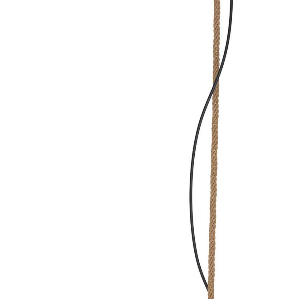 EGLO Hanglamp Hodsoll 2-lichts - Zwart/bruin - Afbeelding 3