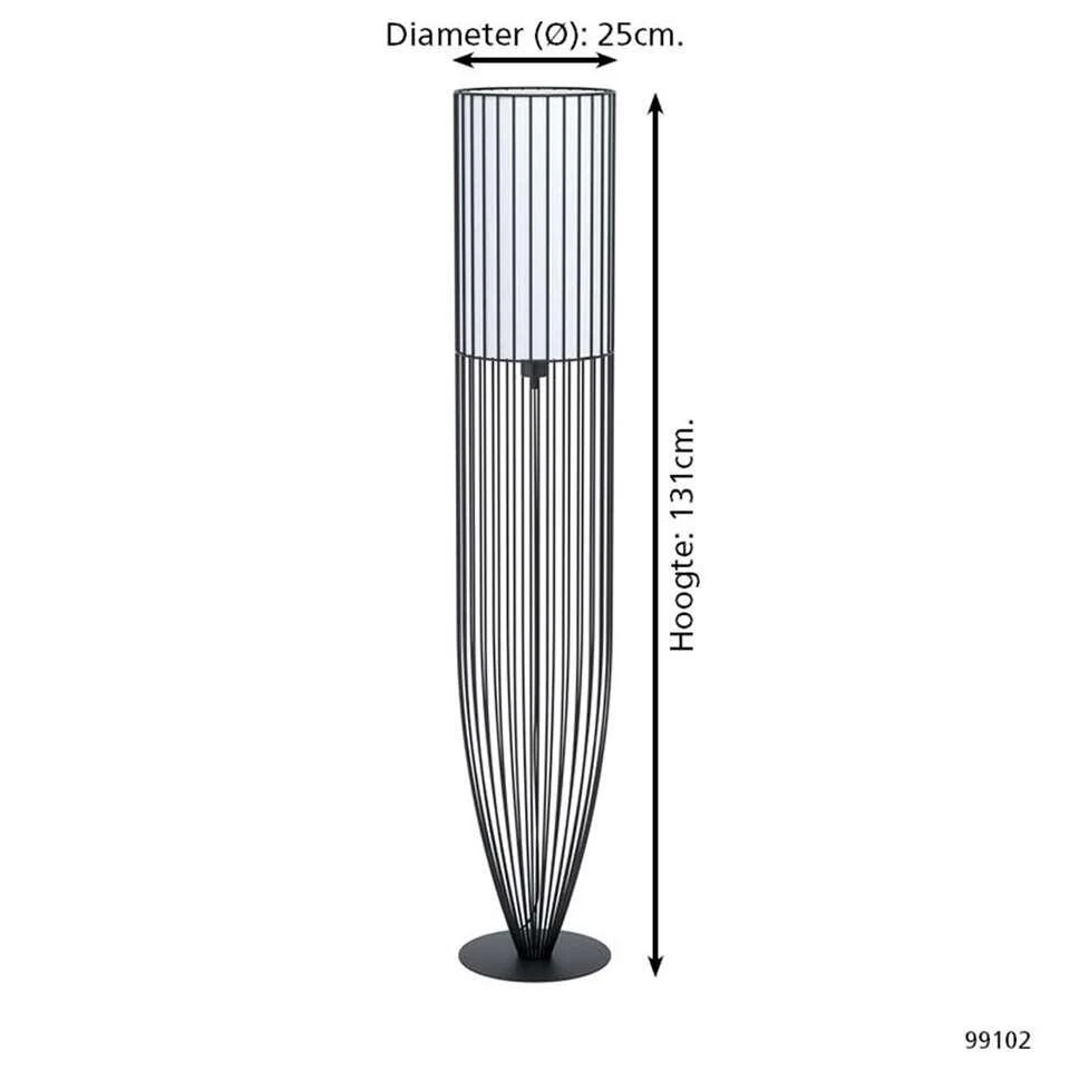 EGLO Vloerlamp Nosito - Zwart/wit - Afbeelding 2