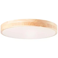 Brilliant Plafondlamp Slimline - LED - Houtlook - 49 Cm