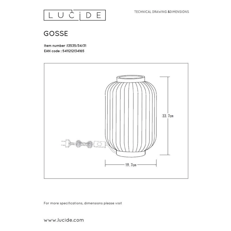 Lucide Tafellamp Gosse - Wit - Afbeelding 4