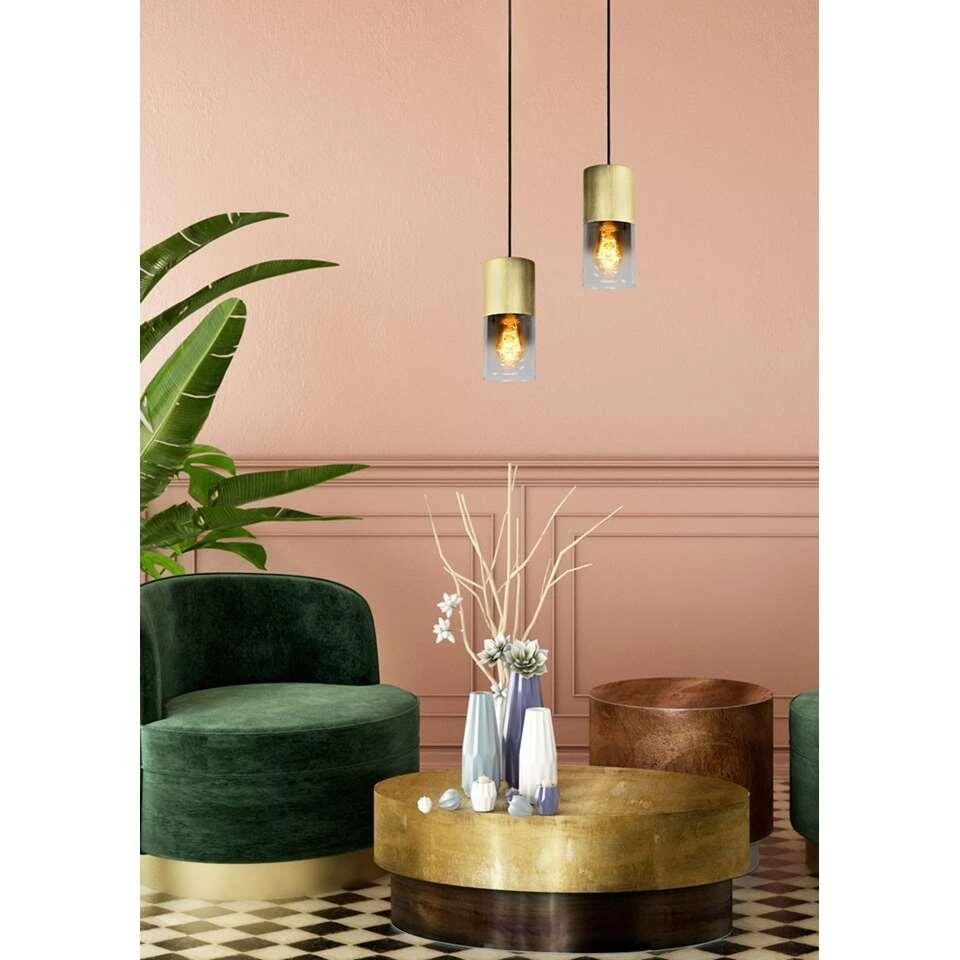 Lucide Hanglamp Zino - Mat Goud/messing - Afbeelding 3