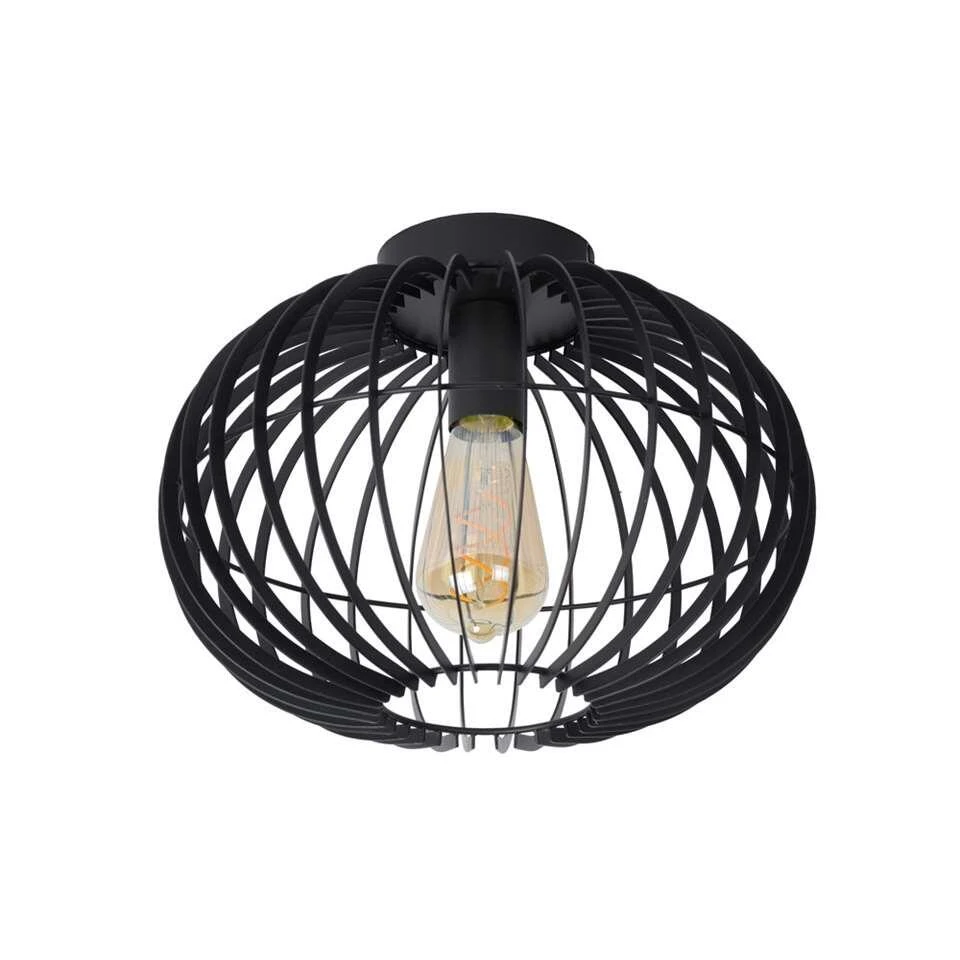 Lucide Plafondlamp Reda - Zwart - Ø32 Cm - Afbeelding 2