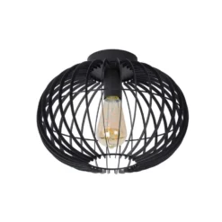 Lucide Plafondlamp Reda - Zwart - Ø32 Cm