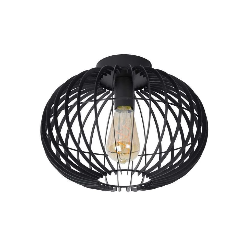 Lucide Plafondlamp Reda - Zwart - Ø32 Cm