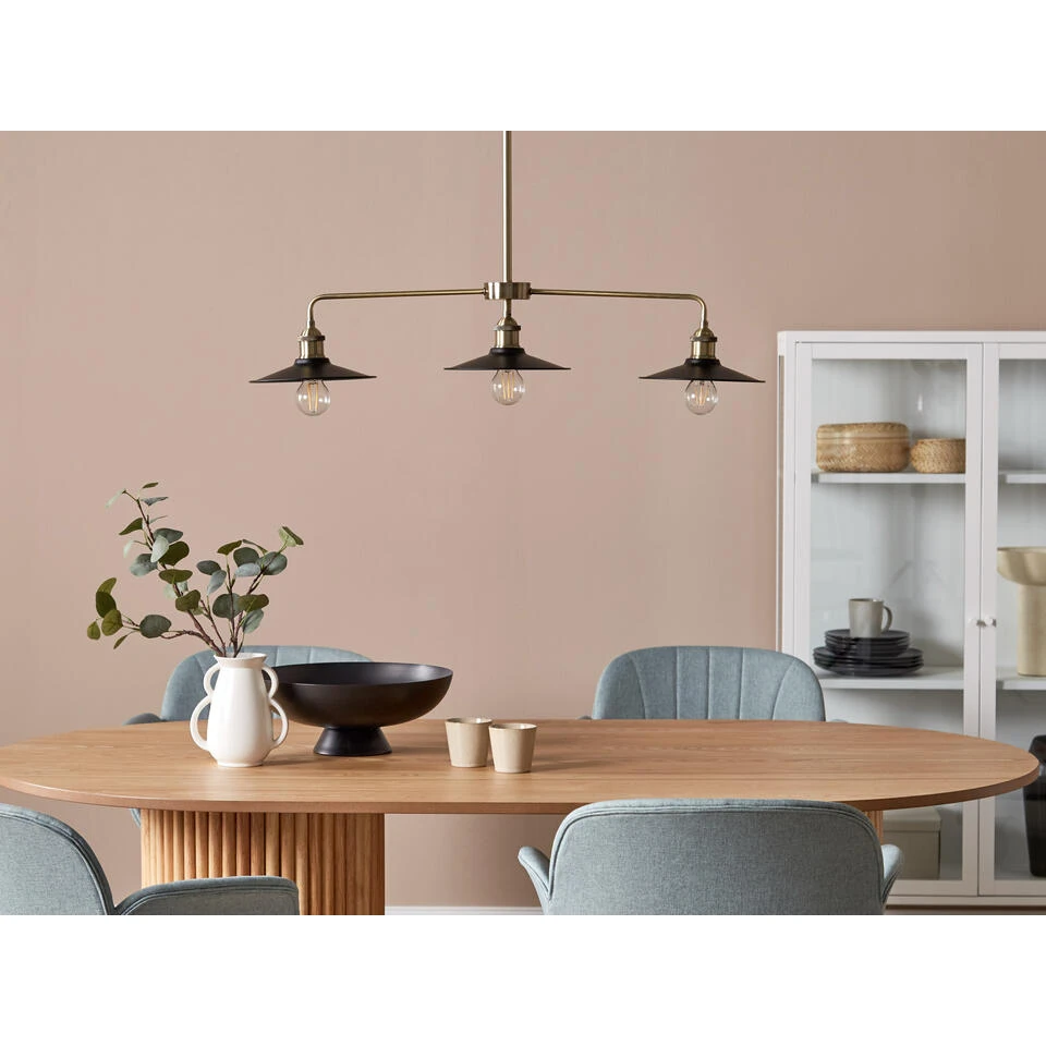 Beliani Hanglamp MONTONE - Zwart Metaal - Afbeelding 4