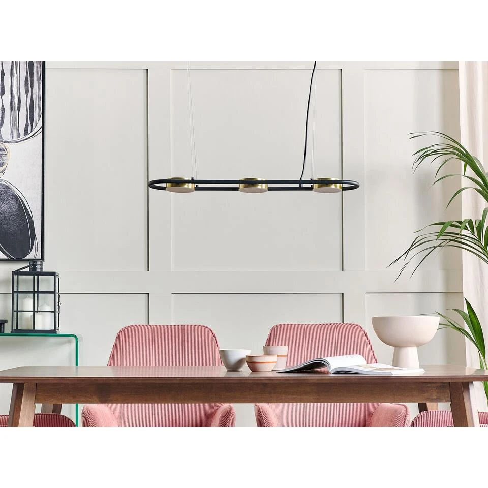 Beliani Hanglamp MALI - Zwart Staal - Afbeelding 4