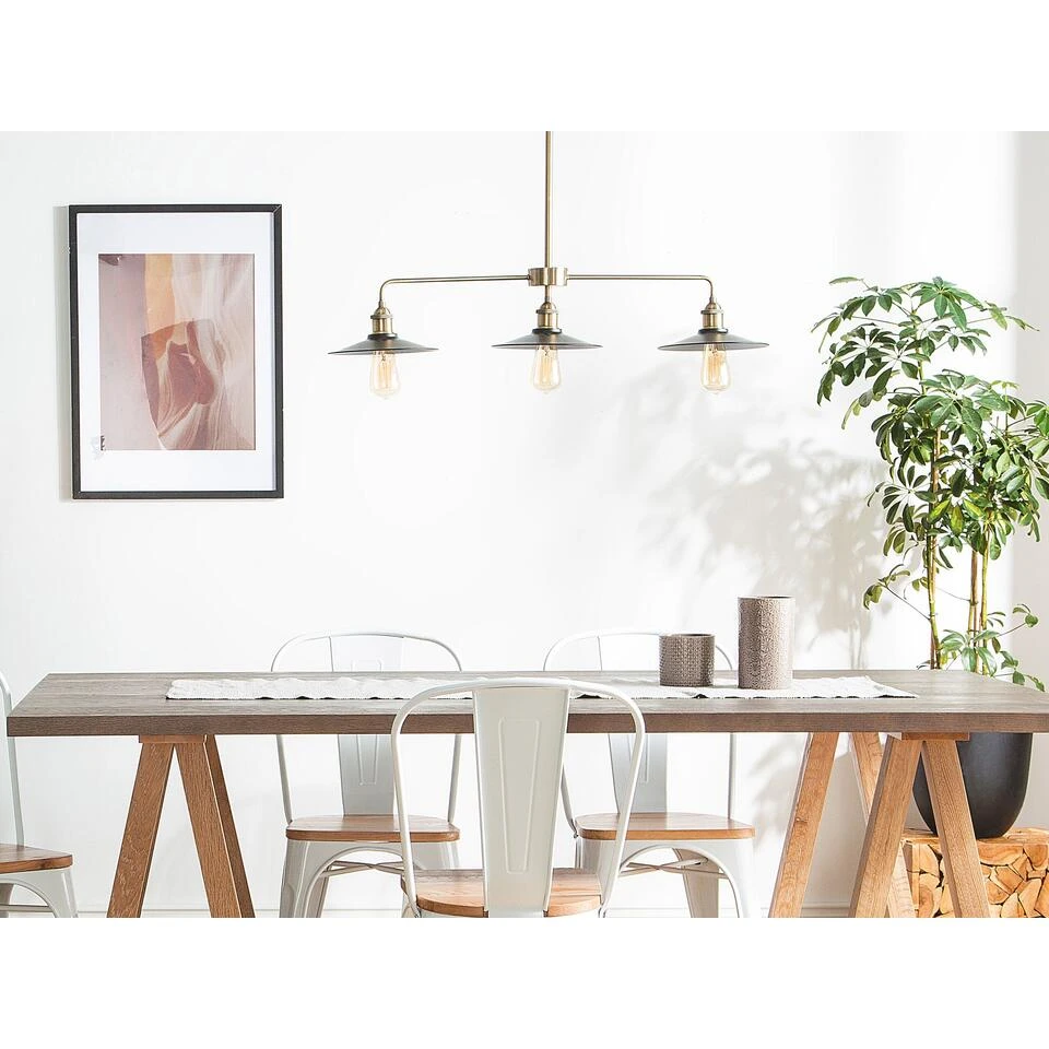 Beliani Hanglamp MONTONE - Zwart Metaal - Afbeelding 2