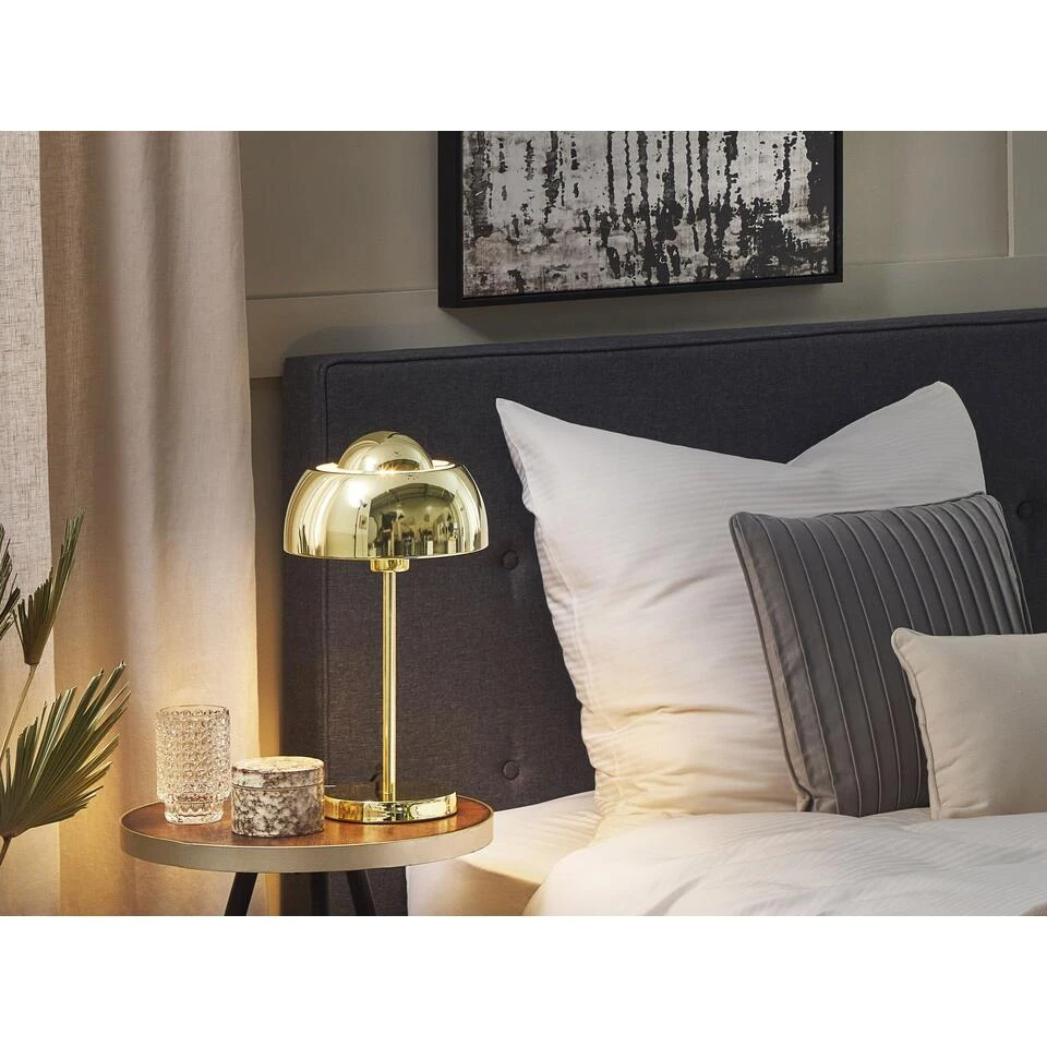 Beliani Tafellamp SENETTE - Goud Metaal - Afbeelding 2