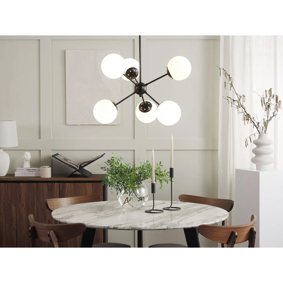 Beliani Hanglamp ADAWRO - Zwart Ijzer - Afbeelding 2