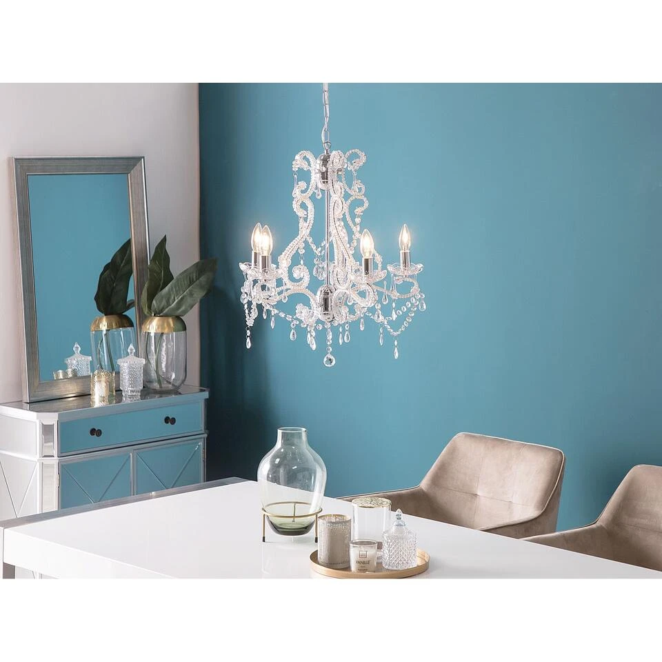 Beliani Kroonluchter ASCAR - Transparant Acryl - Afbeelding 2