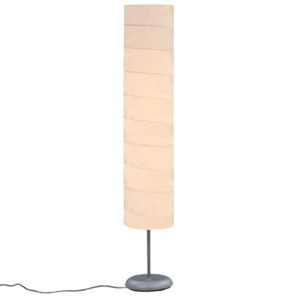 VidaXL Vloerlamp Met Standaard E27 121 Cm Wit - Afbeelding 2