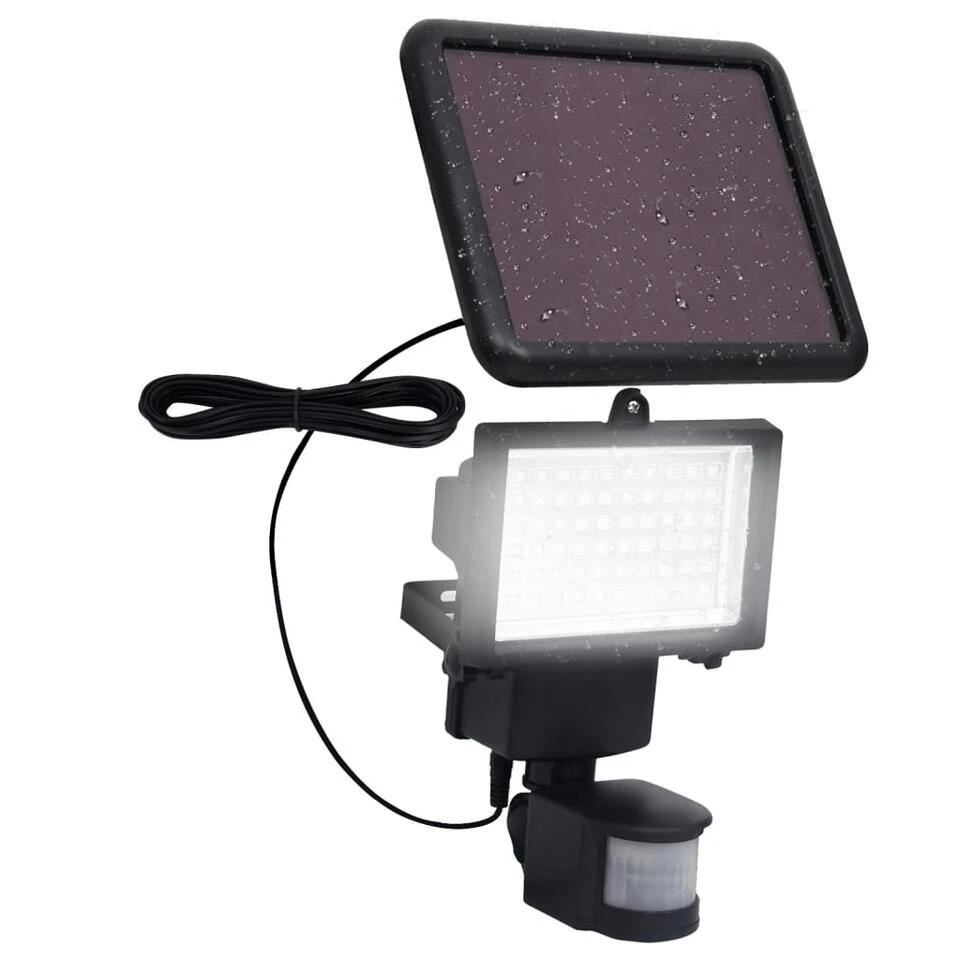 VidaXL Solarspotlight Met Sensor LED Zwart - Afbeelding 3