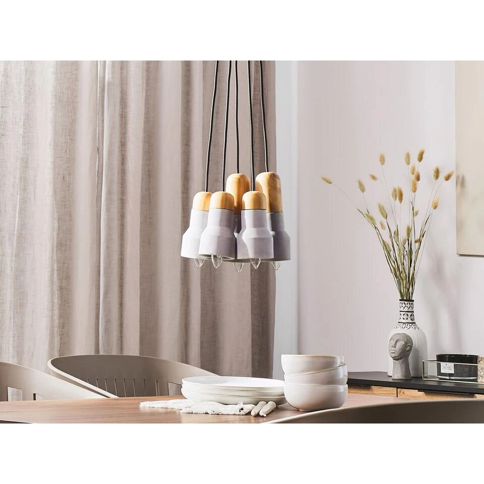 Beliani Hanglamp APURE - Grijs Beton - Afbeelding 4