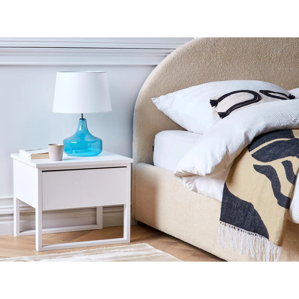 Beliani Tafellamp ERZEN - Blauw Glas - Afbeelding 4