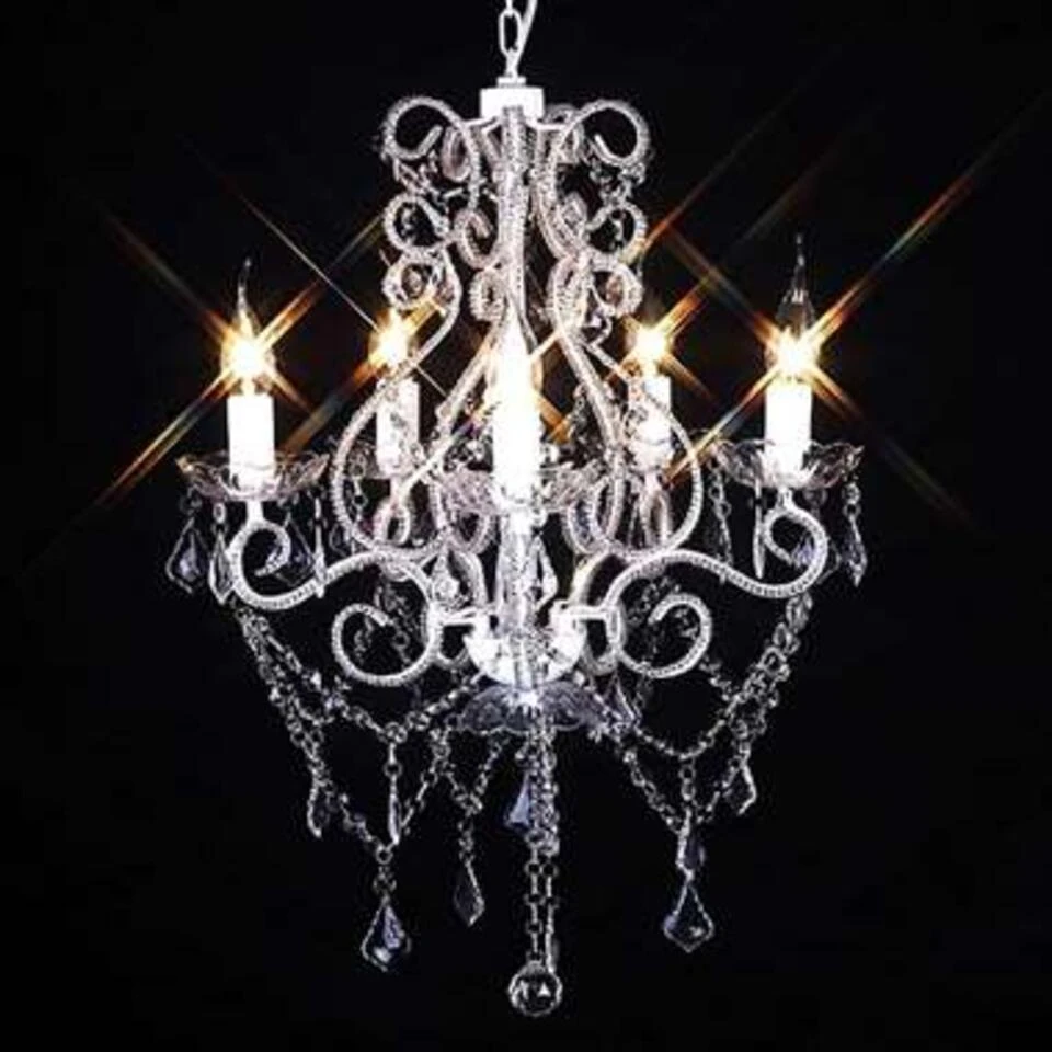 VidaXL Kroonluchter Met 2.800 Kristallen E14 - Afbeelding 2