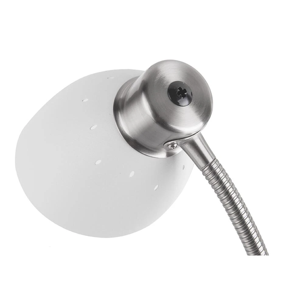 Leitmotiv Tafellamp Dorm - IJzer Mat Wit - 21x10x30cm - Afbeelding 3