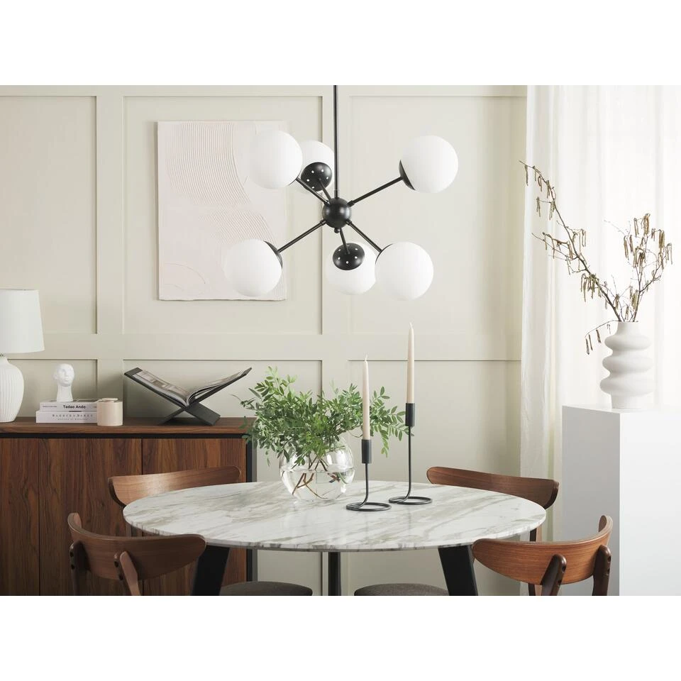 Beliani Hanglamp ADAWRO - Zwart Ijzer - Afbeelding 4