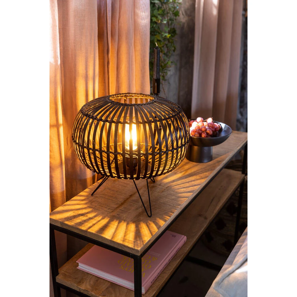 Tafellamp Split - Zwart - 31xØ33 Cm - Afbeelding 3